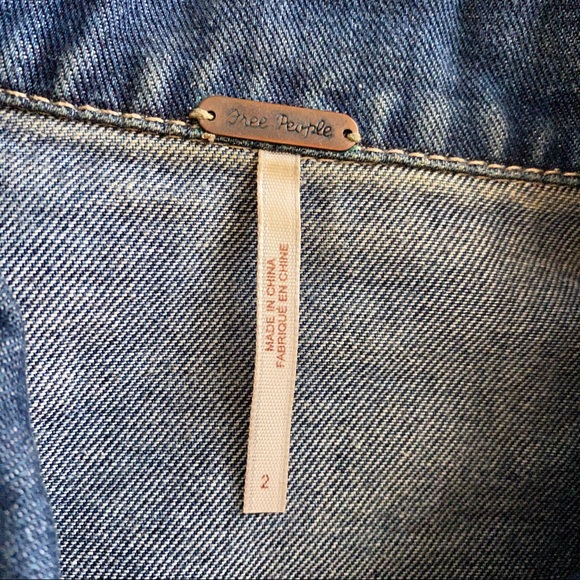 Free People | Denim Distressed Jean Jacket - Picture 4 of 6